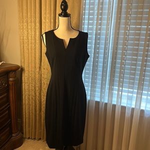 NEVER WORN Calvin Klein Size 10 V-Neck Black Dress